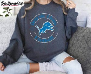 detroit lions shirt, detroit lions football inspired crewneck unisex hoodie