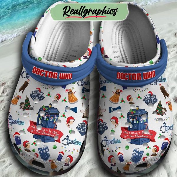 doctor who spoilers all i want for christmas is who winter christmas crocs