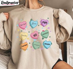 evermore fearless candy heart sweatshirt , valentines taylor version shirt tee tops