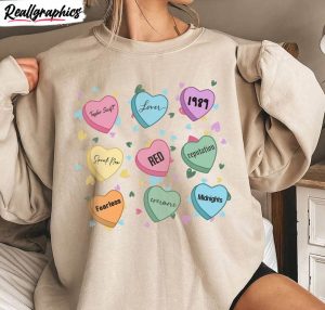 evermore fearless candy heart sweatshirt , valentines taylor version shirt tee tops