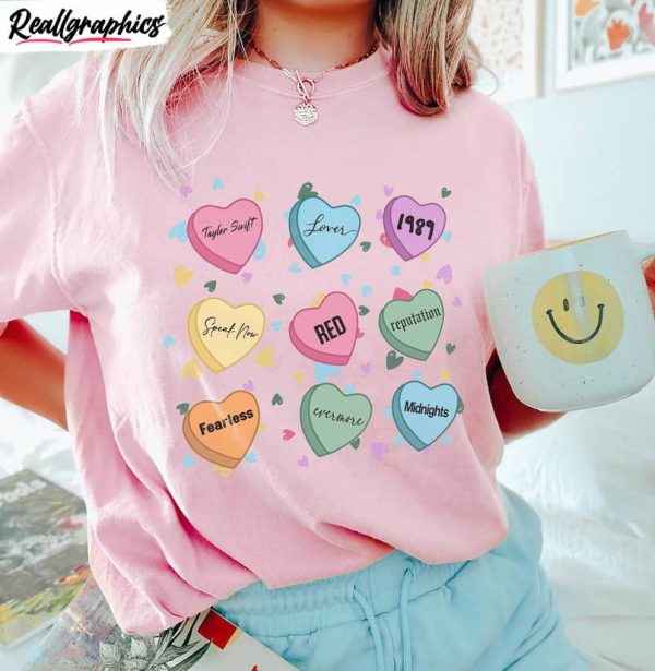 evermore fearless candy heart sweatshirt , valentines taylor version shirt tee tops