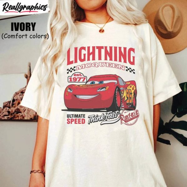 fantastic lightning mcqueen shirt, color pixar cars movie unisex hoodie sweatshirt crewneck