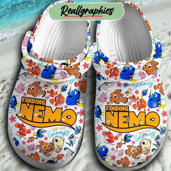 finding nemo just keep swimming 3d printed classic crocs