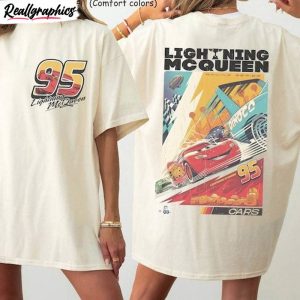 funny lightning mcqueen shirt, unique mcqueen 1977 short sleeve sweatshirt