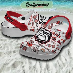 georgia bulldogs go dawgs 3d printed classic crocs, georgia bulldogs shoes