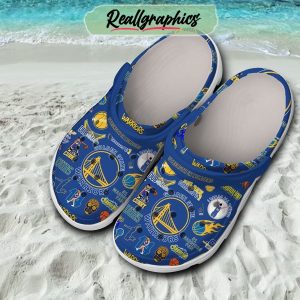 golden state warriors champs blue design crocs, warriors unique gifts