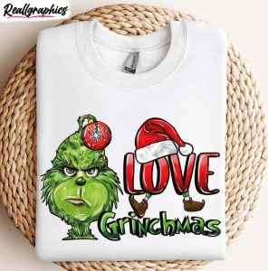 grinch's valentine shirt, unique grinchmas love unisex hoodie sweatshirt crewneck