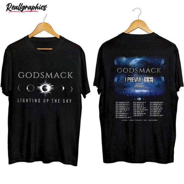 limited godsmack shirt, godsmack with staind 2023 fall tour crewneck hoodie