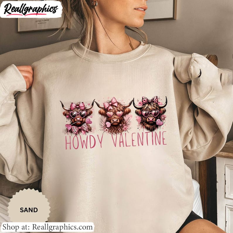 limited-howdy-valentine-shirt-cool-design-highland-cow-sweatunisex-shirt-3-1