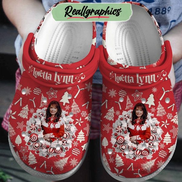 loretta lynn merry christmas 3d printed classic crocs