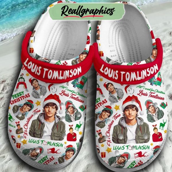 louis tomlinson all i want for christmas 3d printed classic crocs