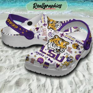 lsu tigers geaux tigers get the gat 3d printed classic crocs, lsu unique gifts