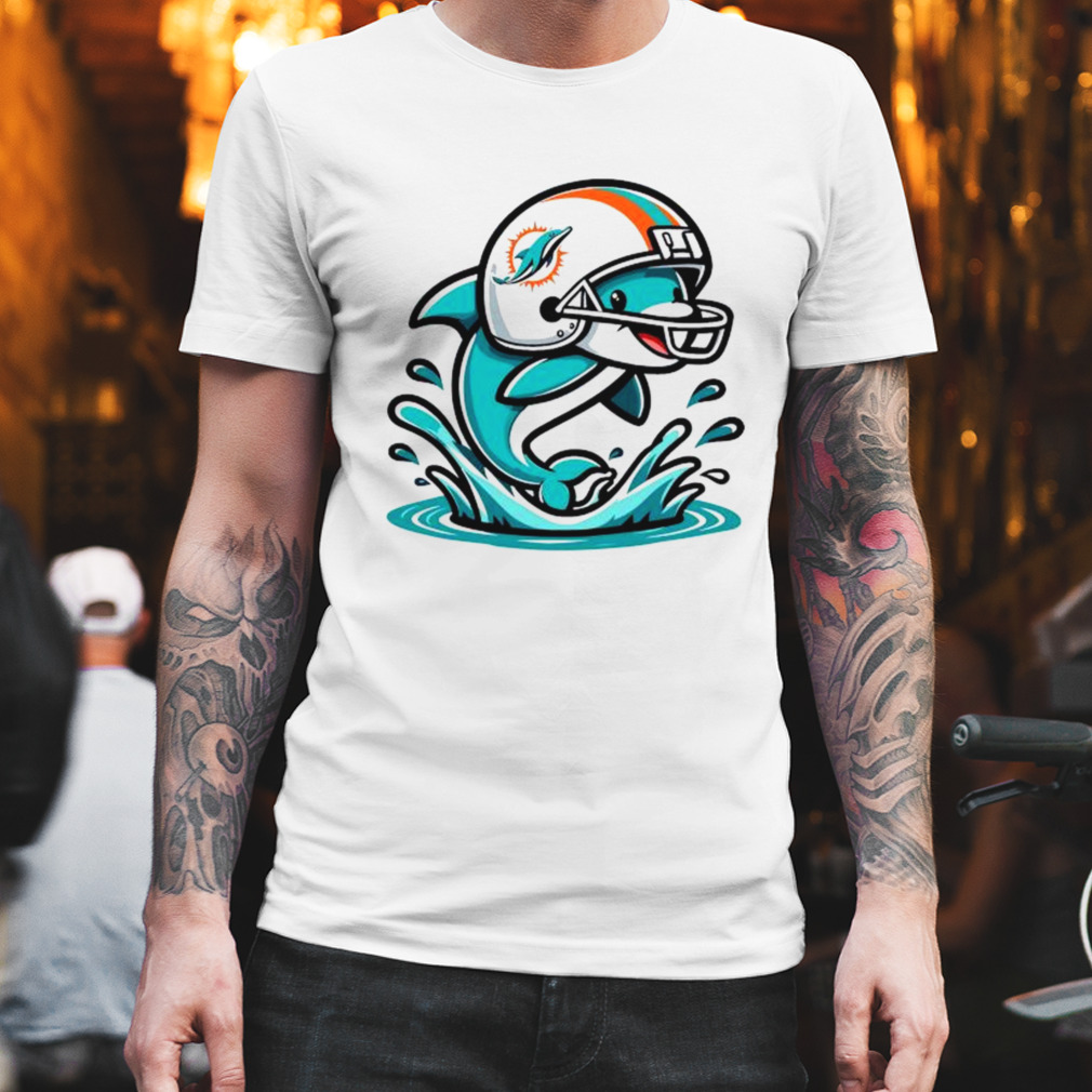 miami dolphins helmet ocean shirt