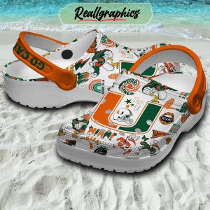 miami hurricanes ncaa go canes 3d printed classic crocs, hurricanes gifts