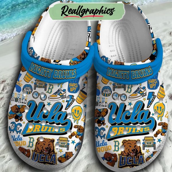 mighty bruins ucla bruins world 3d printed classic crocs, ucla bruins gifts for fans