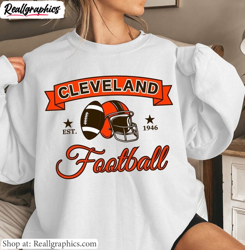 new-rare-cleveland-browns-shirt-cleveland-football-crewneck-sweatshirt