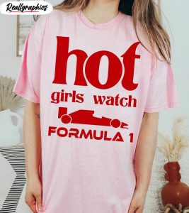 new rare f1 race wife sweatshirt , trendy hot girl watch f1 shirt unisex hoodie