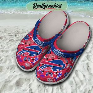 nfl buffalo bills red design crocs, buffalo bills merchandise