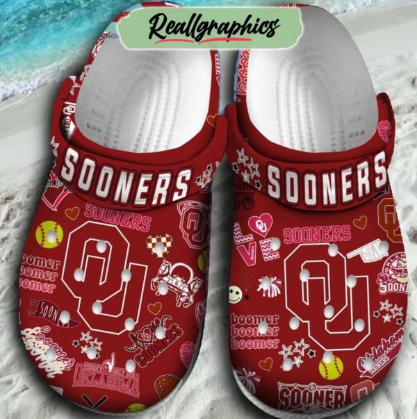 oklahoma sooners 2023 champions red design crocs, oklahoma sooners unique gifts