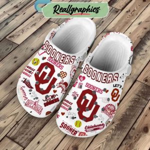 oklahoma sooners 2023 champions white design crocs, oklahoma sooners shoes