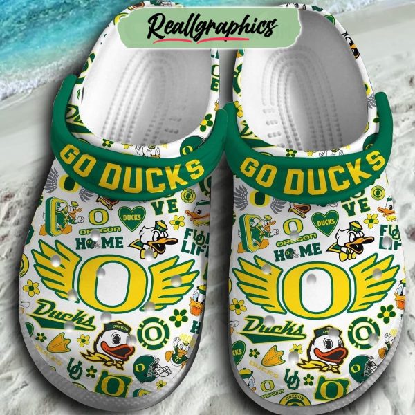oregon ducks for life ncaa go ducks 3d printed classic crocs, oregon ducks merchandise
