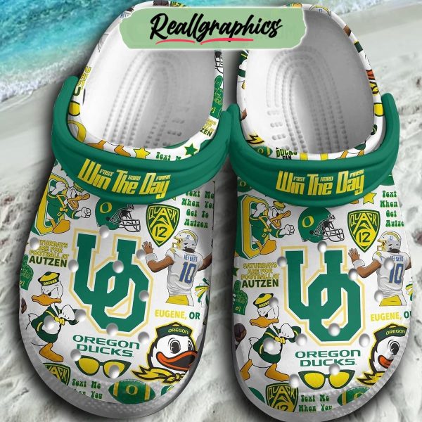 oregon ducks past hard finish win the day 3d printed classic crocs, oregon ducks shoes