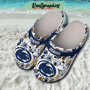 penn state nittany lions let's go state 3d printed classic crocs, nittany lions gear