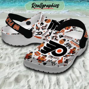 philadelphia flyers go flyers 3d printed classic crocs, philadelphia flyers merchandise