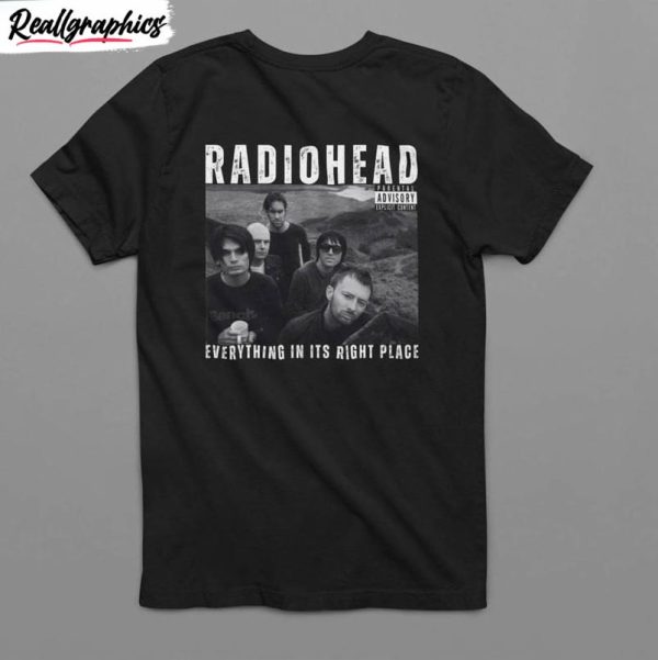 radiohead shirt, radiohead concert shirt unisex hoodie