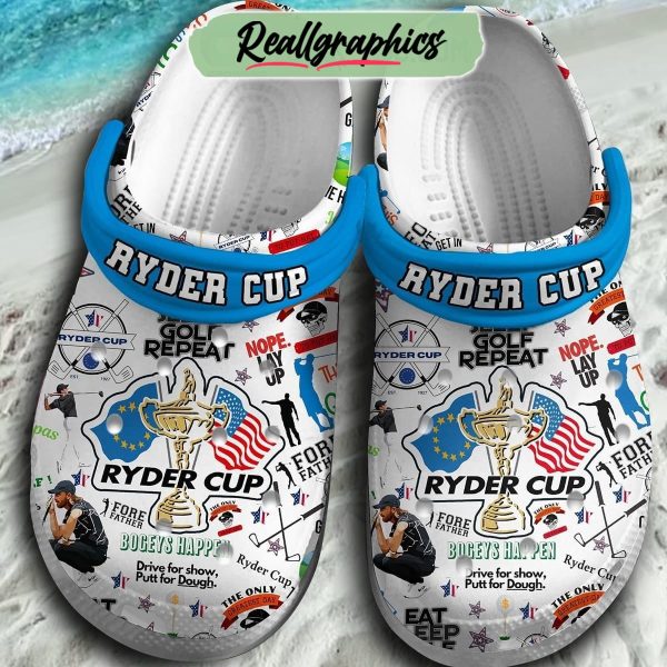 ryder cup 2023 eat sleep golf repeat 3d printed classic crocs