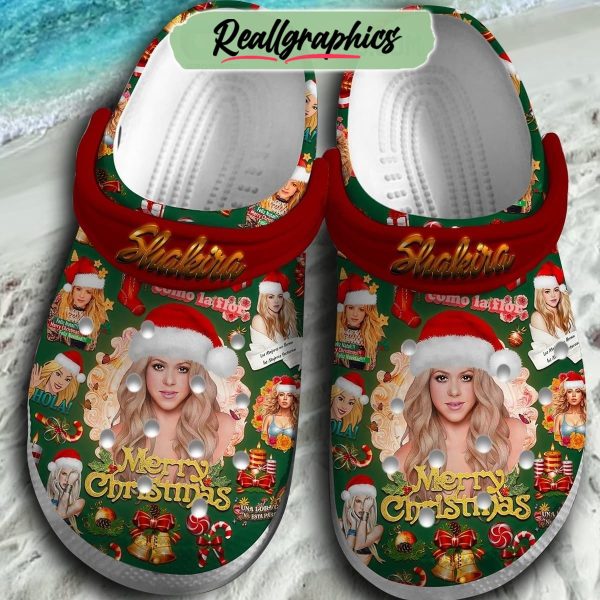 shakira merry christmas como la flor 3d printed classic crocs