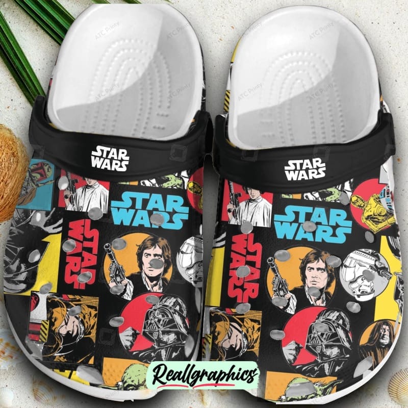 star wars crocs clogs comfortable shoes crocband for men women, star wars gifts