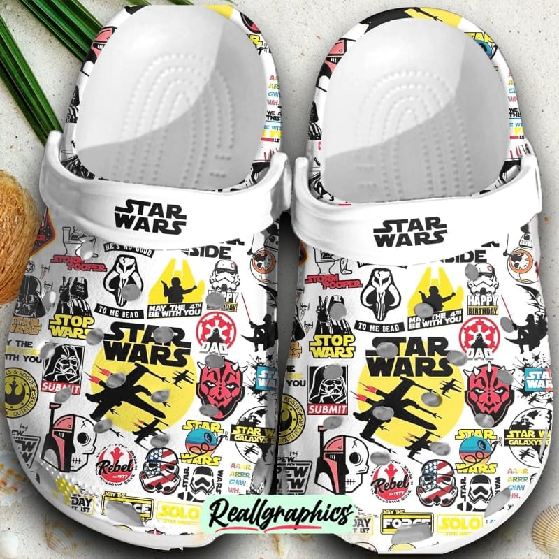 star wars crocs crocband shoes comfortable clogs for men women, star wars gifts