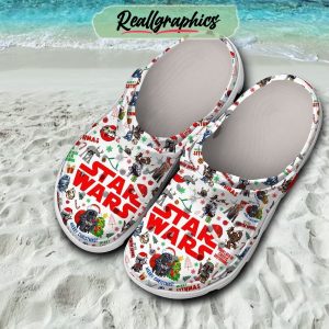 star wars merry chrisrtmas can feel your present 3d printed classic crocs, star wars gifts