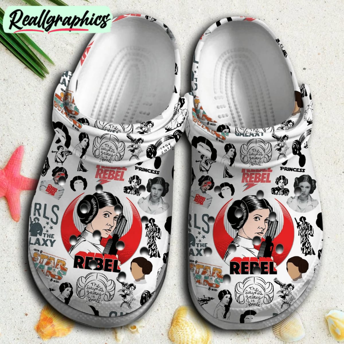 star wars movie leia mother day classic crocs for men women, star wars footwear