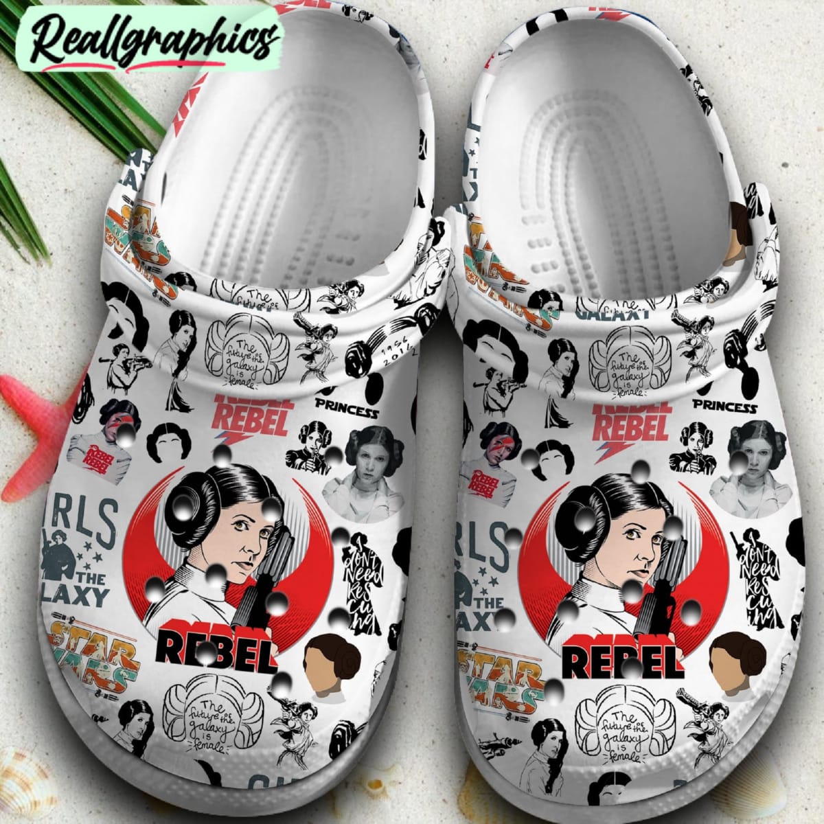 star wars movie leia mother day classic crocs for men women, star wars footwear