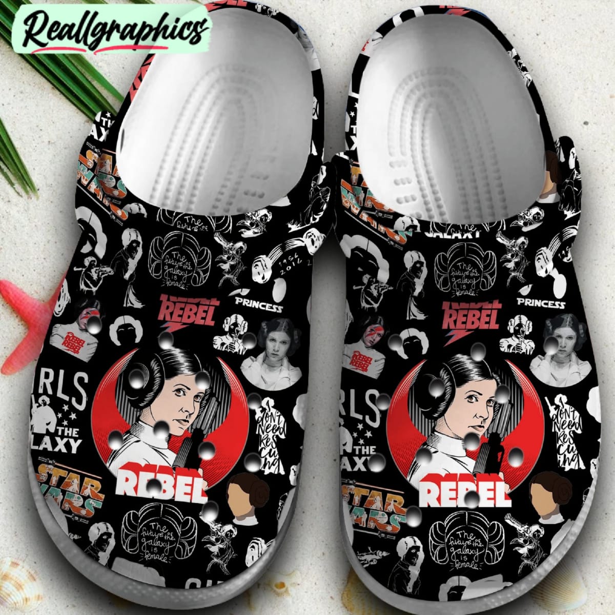 star wars movie leia mother day classic crocs for men women, star wars merchandise