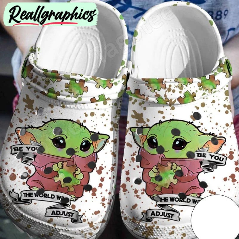 star wars yoda crocs shoes comfortable clogs crocband for men women, star wars team gifts