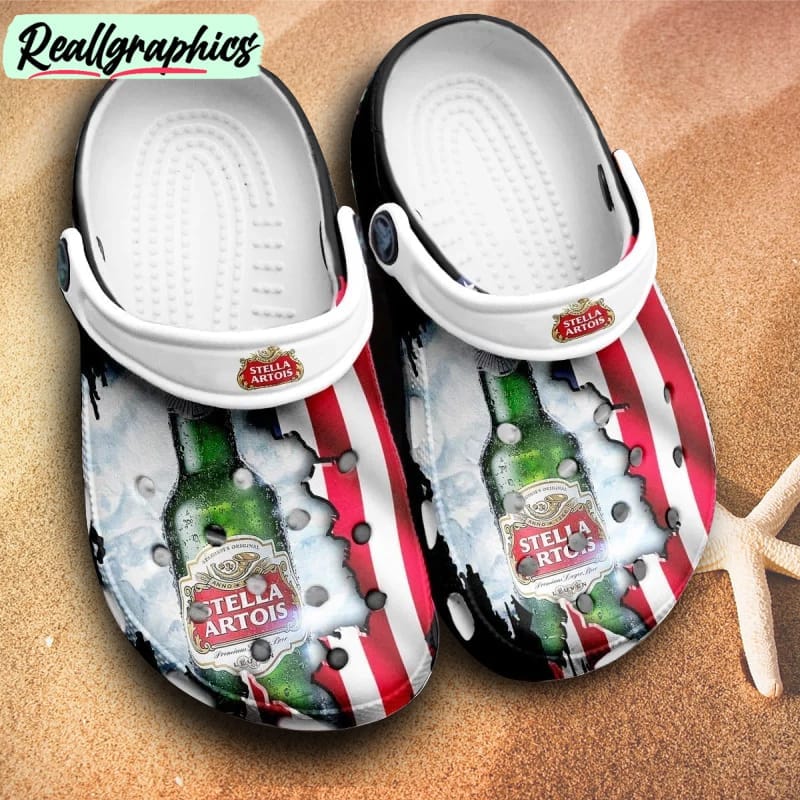 stella artois beer crocband 3d printed crocs unisex