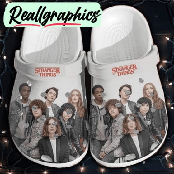 stranger things crocs clogs crocband shoes comfortable for men women, stranger things footwear