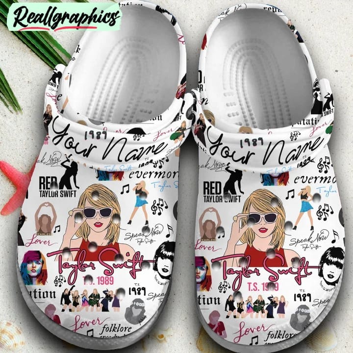 taylor swift crocs clogs crocband comfortable shoes, taylor swift fan gears