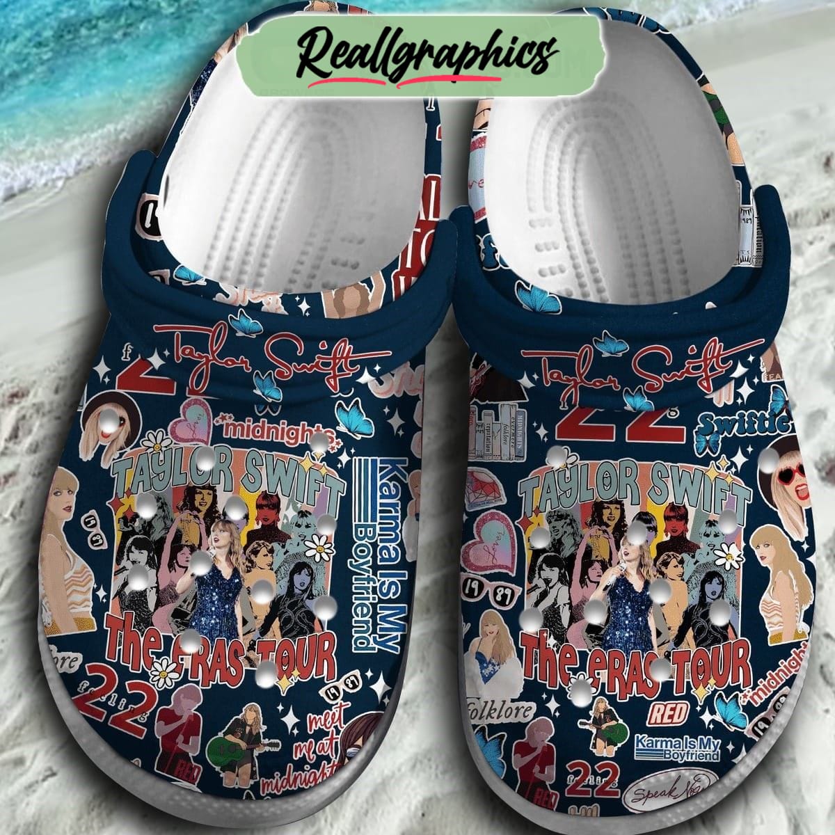 taylor swift the eras tour karma is my boyfriend 3d printed classic crocs, swift gifts