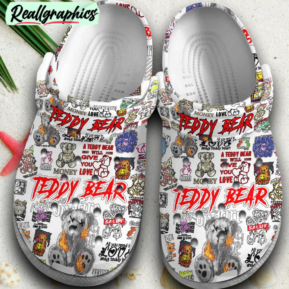 teddy bear movie cartoon 3d printed classic crocs