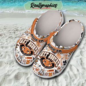 texas longhorns ncaa get hooked north layton junior high 3d printed classic crocs, longhorns merch