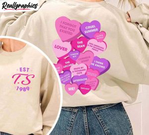 valentines taylor version shirt, heart love sweater long sleeve