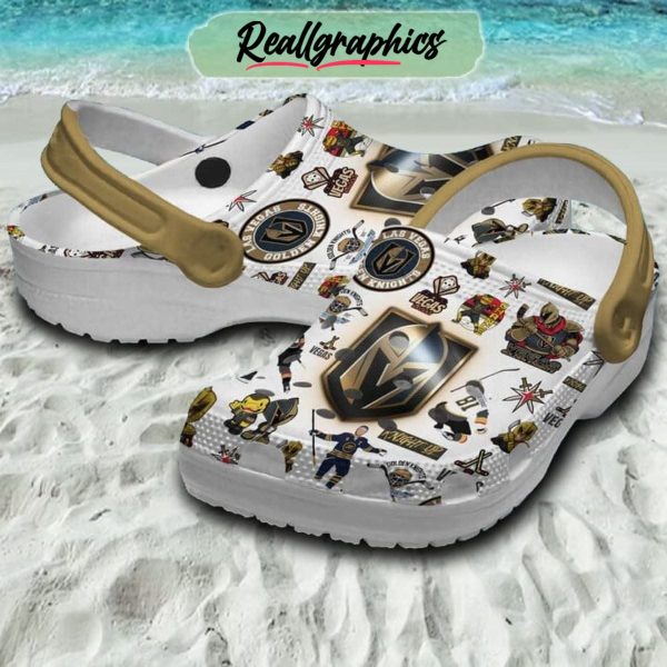 vegas golden knights champions white design crocs, vegas golden knights gifts