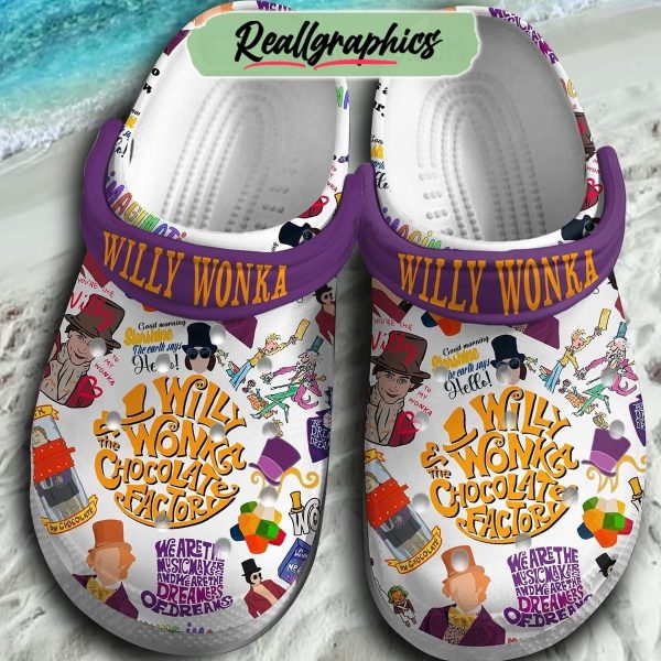 willy wonka the chocolate factory 3d printed classic crocs