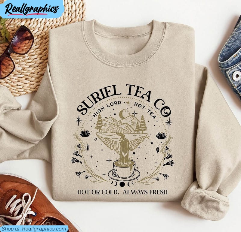 acotar bookish sweatshirt , funny suriel tea co unisex shirt