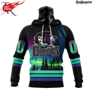 ahl bakersfield condors special design with northern lights hoodie