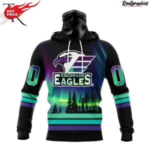 ahl colorado eagles special design with northern lights hoodie